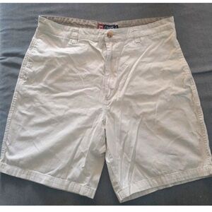 Chaps by Ralph Lauren Mens Chino Golf Shorts 36 Cream Khaki Cotton Short Beige